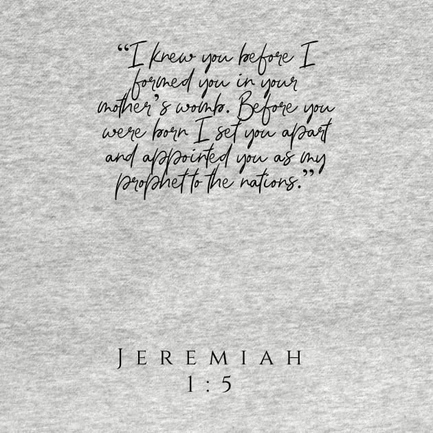 Jeremiah 1:5 by Bible All Day 